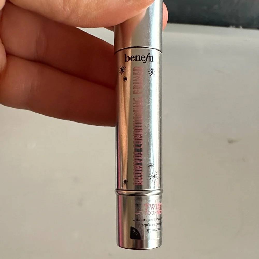 Benefit & Kosas 3pc Eyebrow Bundle + Silver Makeup Bag NWT Clear Gel NEW - Picture 6 of 8